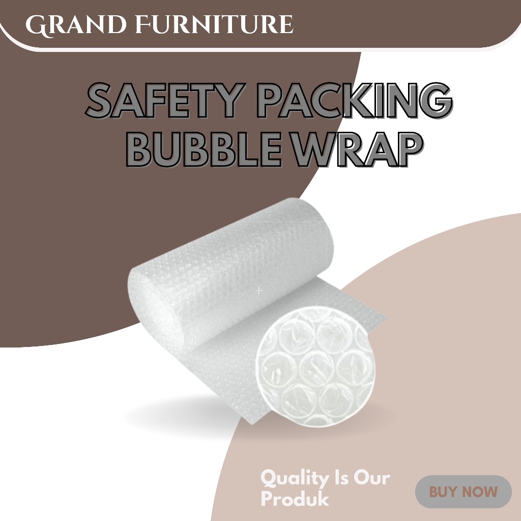 

BUBBLE WRAP SAFETY PACKING / TAMBAHAN PACKING EXTRA AMAN