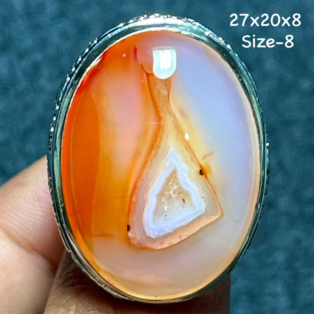 Cincin Batu Akik Natural Baturaja (Asli Alam)