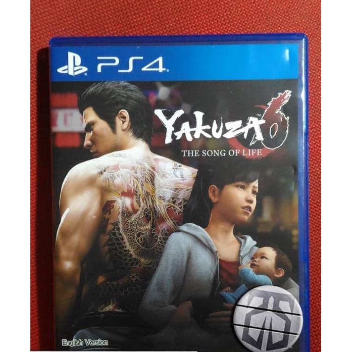 YAKUZA 6 THE SONG OF LIFE kaset game bd ps4 ps 4 playstation bekas 2nd used second preowned preloved
