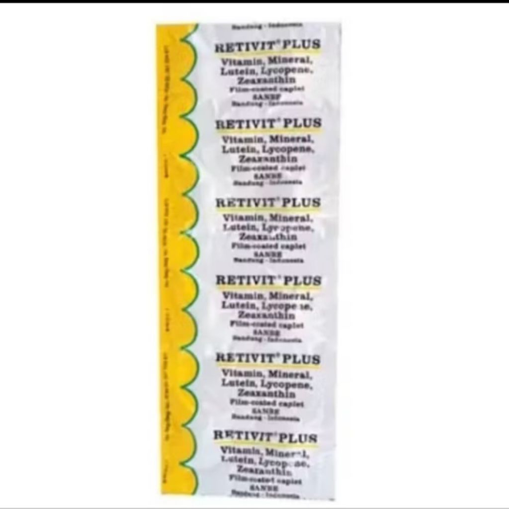 Retivit plus vitamin mata perstrip isi 10kaplet