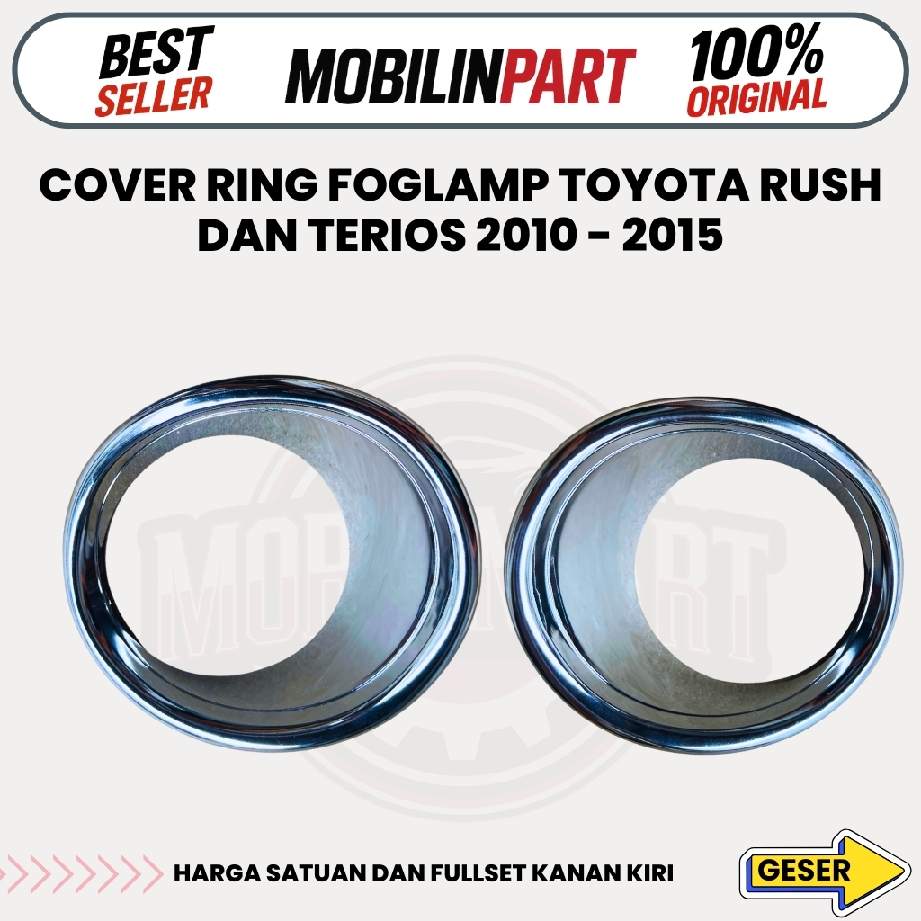 Cover Ring Foglamp Toyota Rush dan Terios 2013 - 2015 Original