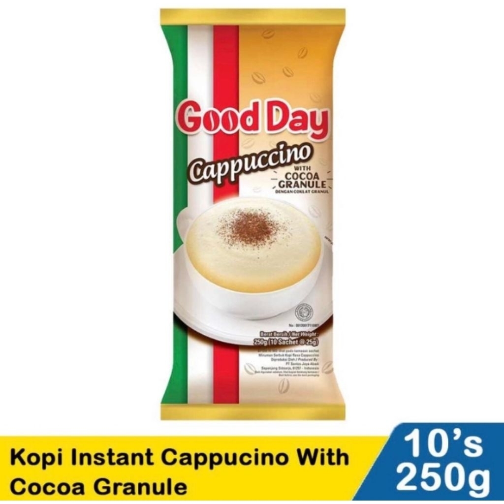 

Good Day Cappuccino 1 Renceng ( 10 x 25 ) gr