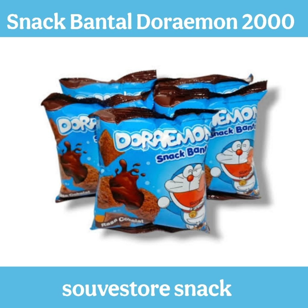 

Doraemon Snack Bantal Snack Isi coklat 1pak