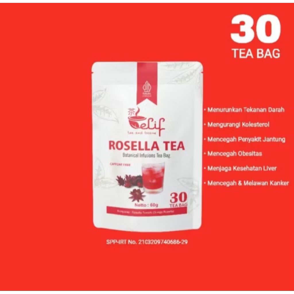 

Rosella Tea isi 30 kantong tea / Mencegah Obesitas & Menurunkan Kolestrol