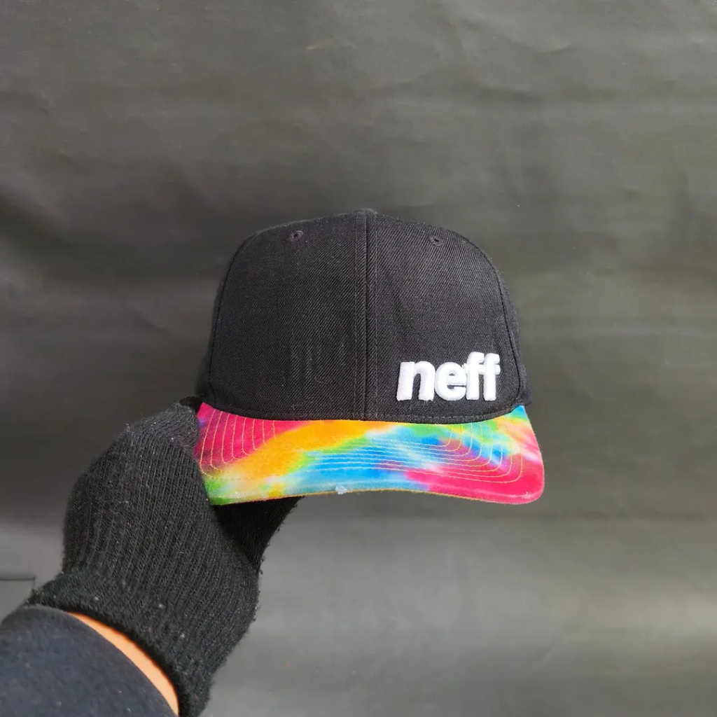 Topi Snapback Unisex Pria Wanita NEFF Visor Tie Dye