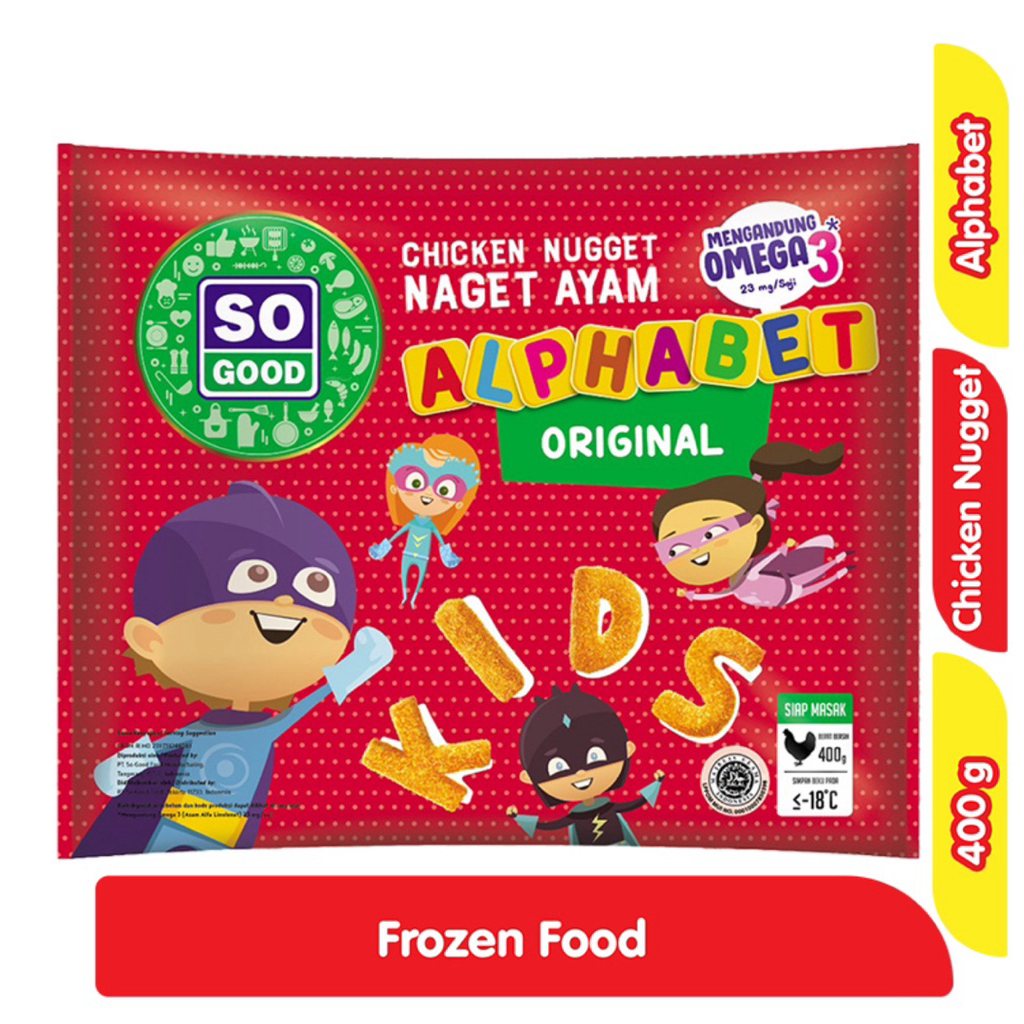 

SO GOOD Nugget Ayam Alphabet 400 g