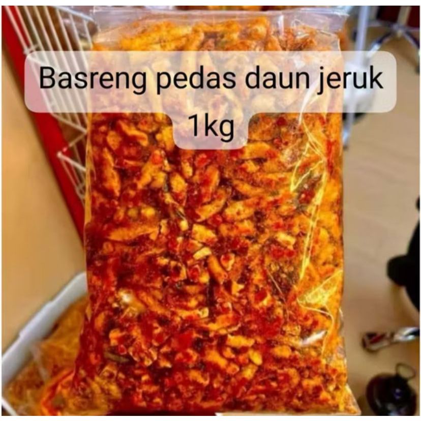 

BASRENG PEDAS EKSTRA DAUN JERUK 1KG BASRENG VIRAL PEDAS DAUN JERUK