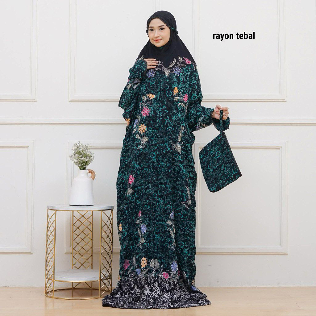 MUKENA TERUSAN RAYON JUMBO BATIK CAP PEKALONGAN
