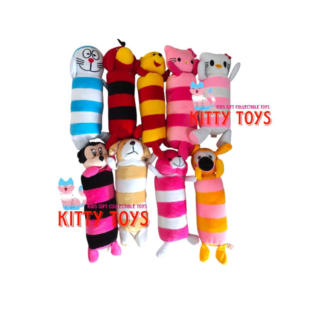 guling boneka mini belang animal series panda hello kitty beruang
