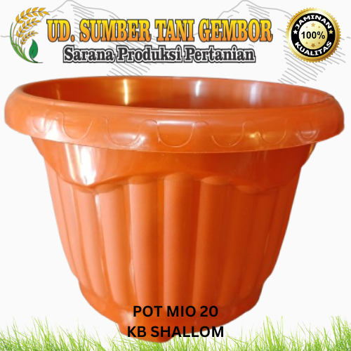 Pot Mio 20 - Warna: Coklat - Pot Estetik - Pot Media Tanam