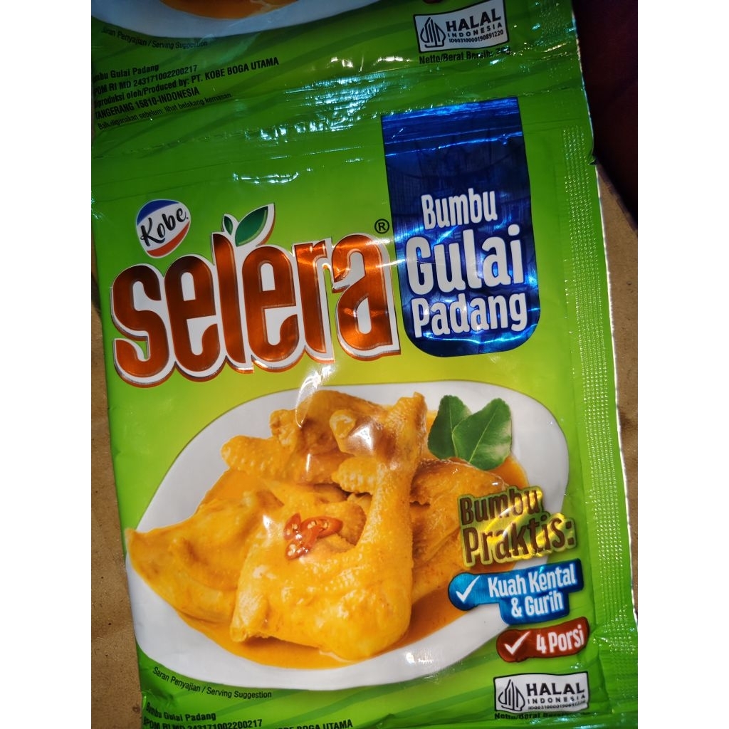 

KOBE SELERA BUMBU GULAI PADANG 70gr
