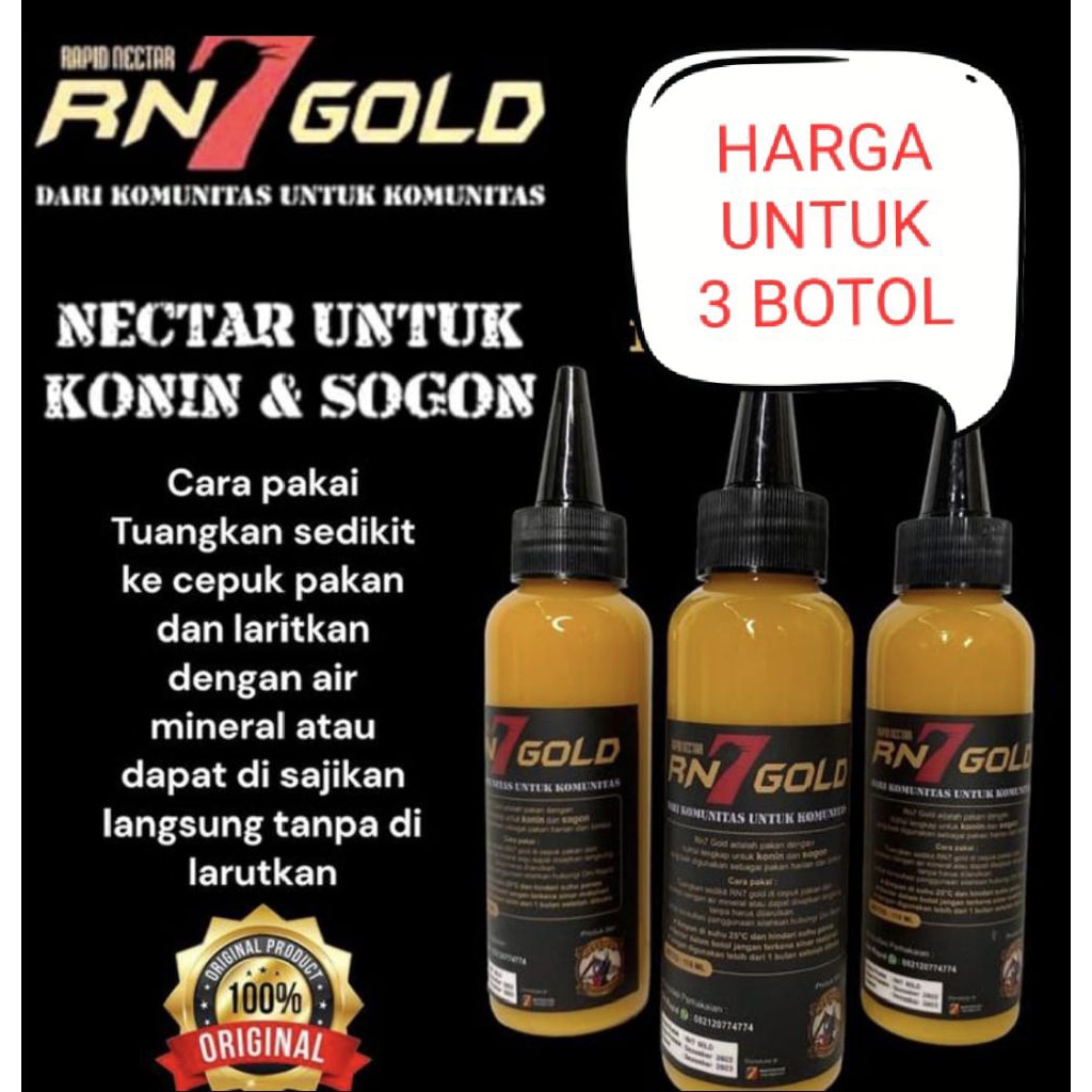 RN7 GOLD NEKTAR ( HARGA 3 BOTOL) RN 7 GOLD 3 BOTOL