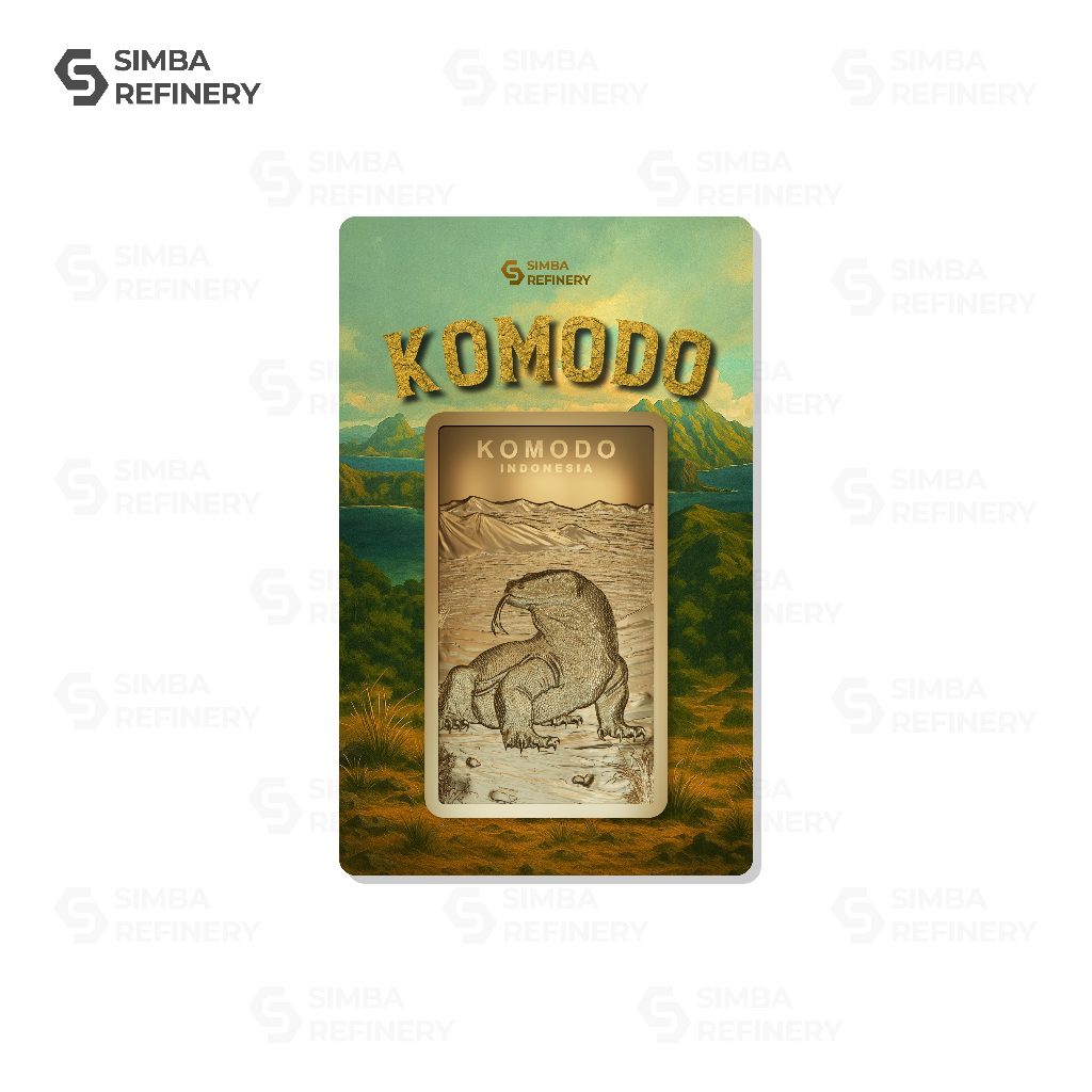Simba Refinery Logam Mulia 50 Gram Series Nusantara (Komodo)