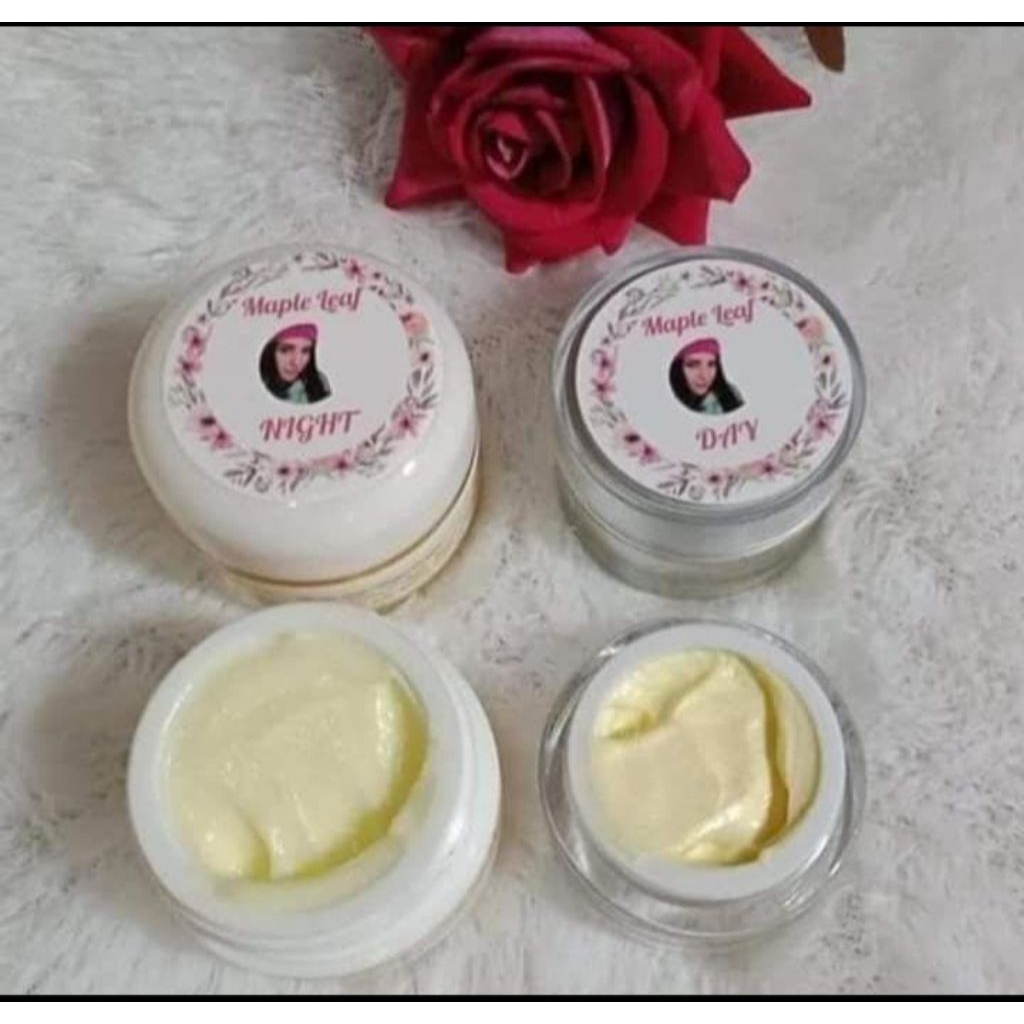 Maple leaf skincare siang malam