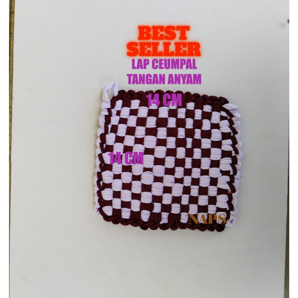 lap cempal anyam cempal anti panas cempal tebal cempal murah 1 kodi isi 20 pcs