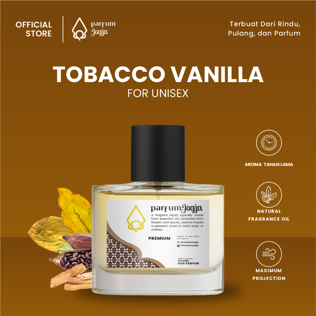 Parfum Jogja Malioboro - TOBACO VANILA - Premium - EDP - Aroma Vanilla & Fruity