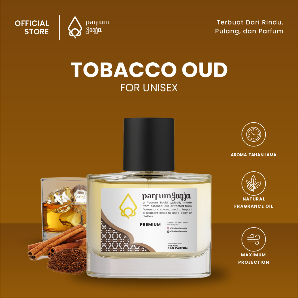 Parfum Jogja Malioboro - TOBACO OUD - Premium - EDP - Aroma Vanilla & Fruity