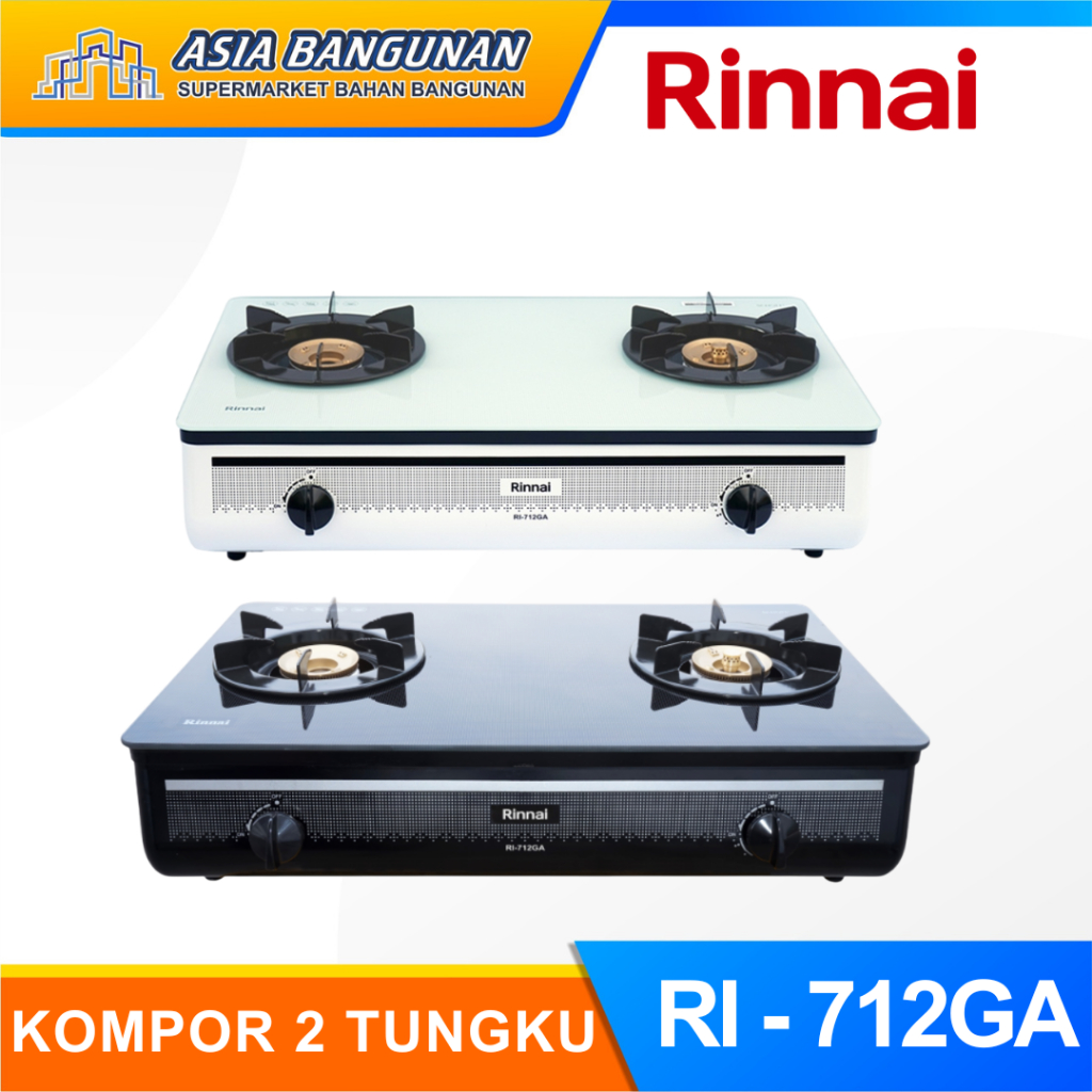 Rinnai Kompor Gas 2 Tungku - RI 712GA