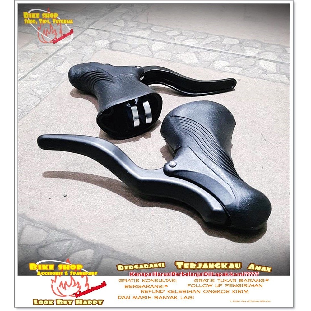 HANDLE REM BALAP HITAM SEPEDA BALAP ROAD BIKE SPAREPART SEPEDA TERMURAH