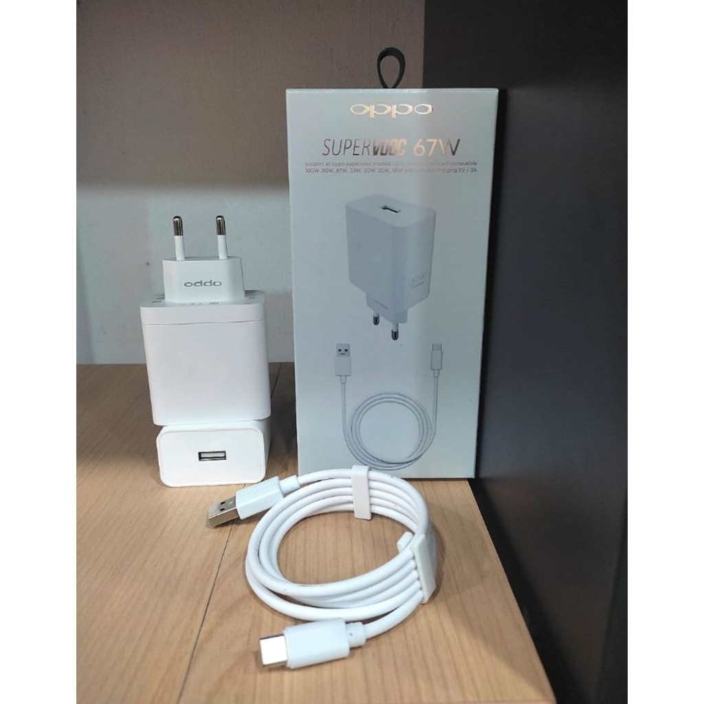 CHARGER TC CASSAN OPPO 67WATT USB TYPE C A95/A96/A98/ ORIGINAL