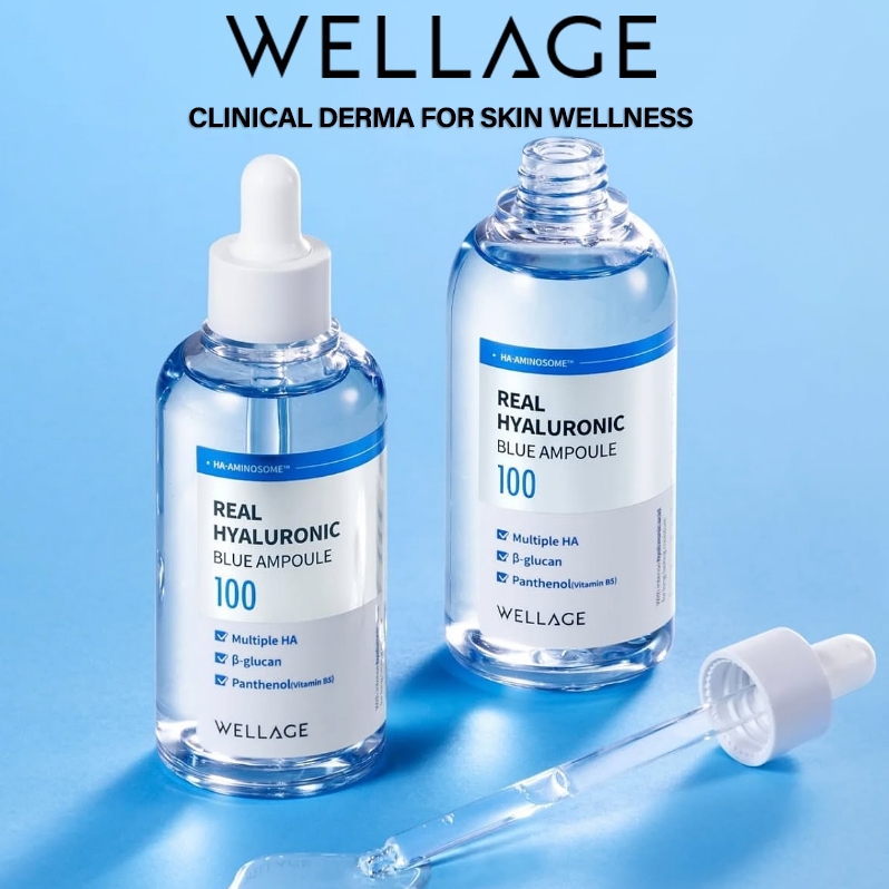 WELLAGE Real Hyaluronic Blue Ampoule 100ml