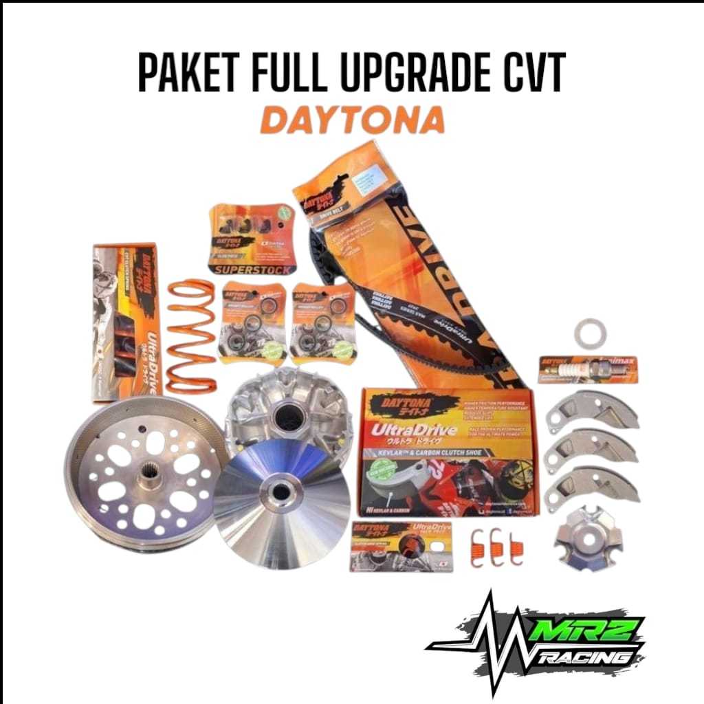 PAKET FULL KOMPLIT DAYTONA KIRIAN CVT MIO KARBU SPORTY mio j-M3 -smile -soul z-s gear gt 115 -125 ka
