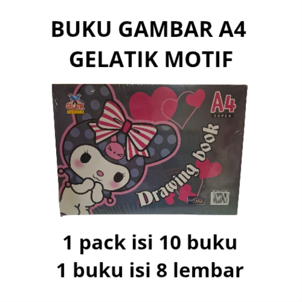 

BUKU GAMBAR A4 GELATIK KEMBAR MOTIF (1 PACK ISI 10 BUKU & 1 BUKU ISI 8 LEMBAR)