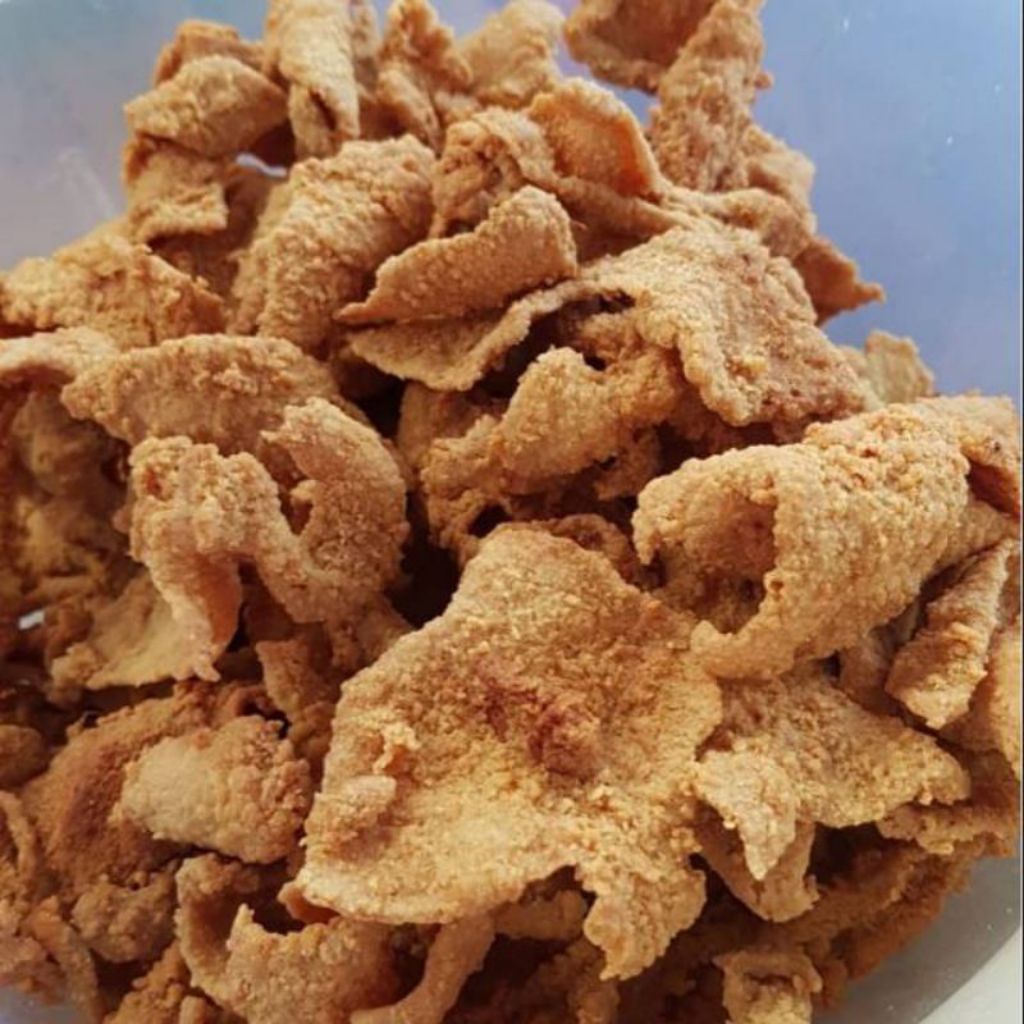

Kripik Kulit Ayam Crispy Ori / Kripik Kulit Ayam Crispy Pedas