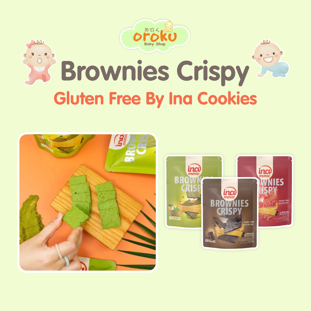 

MINIS BROWNIES CRISPY GLUTEN FREE BY INA COOKIES