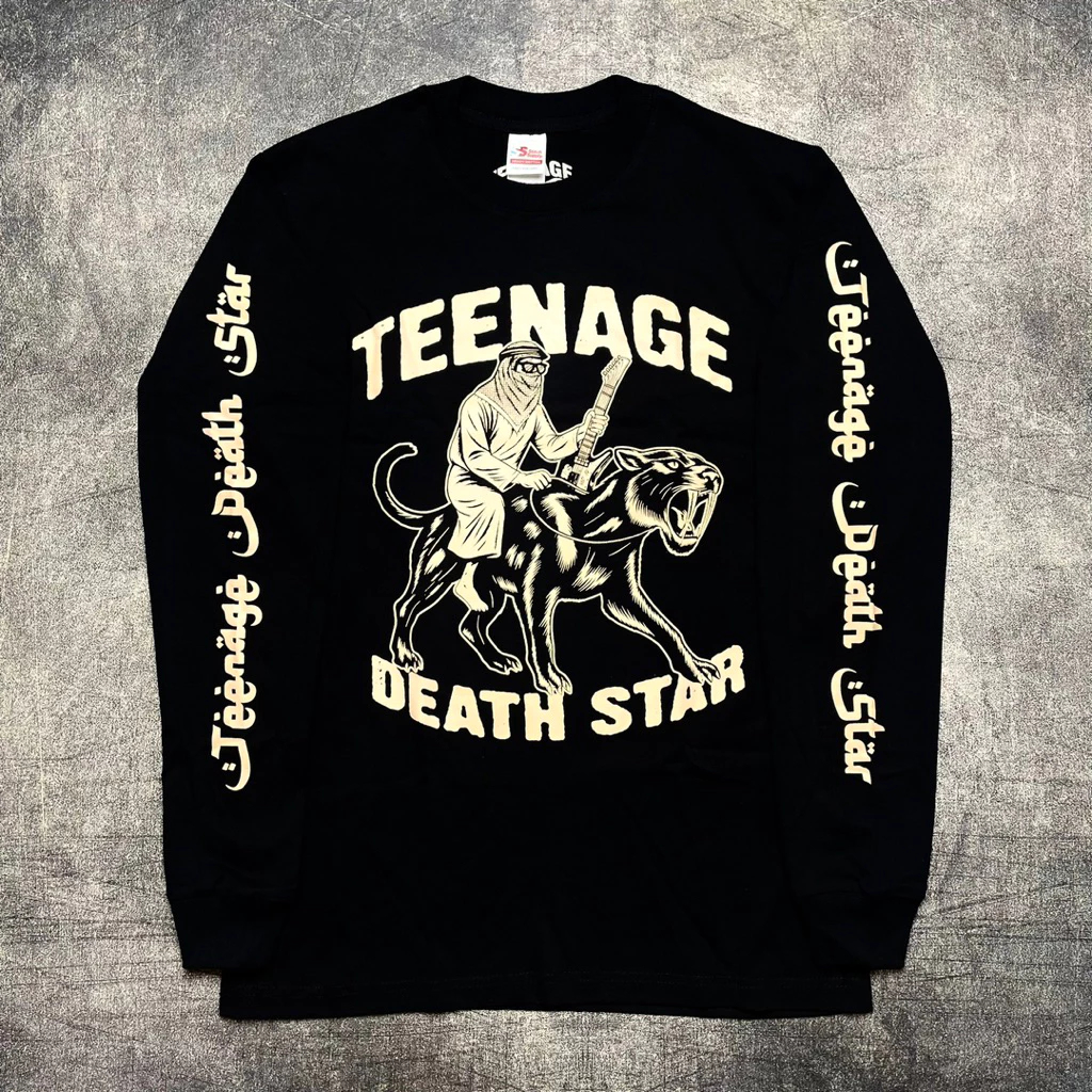 T-SHIRT TEENAGE DEATH STAR - FUKKK SKILL - LONG SLEEVE BLACK