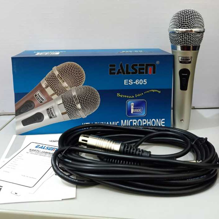 Mic Kabel ES 605 Ealsem/Dynamic Microphone Ealsem ES 605 ES605 Mikrofon Mic Kabel Panjang Cocok Untu