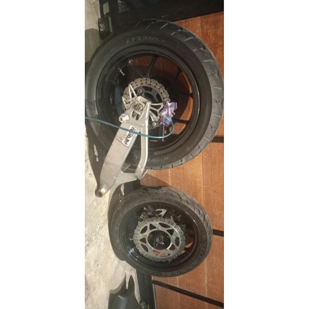 tapak lebar arm gambot velg v rossi vrossi dan delkevic double disk fullset ban cakram 3,5in 5,5in t