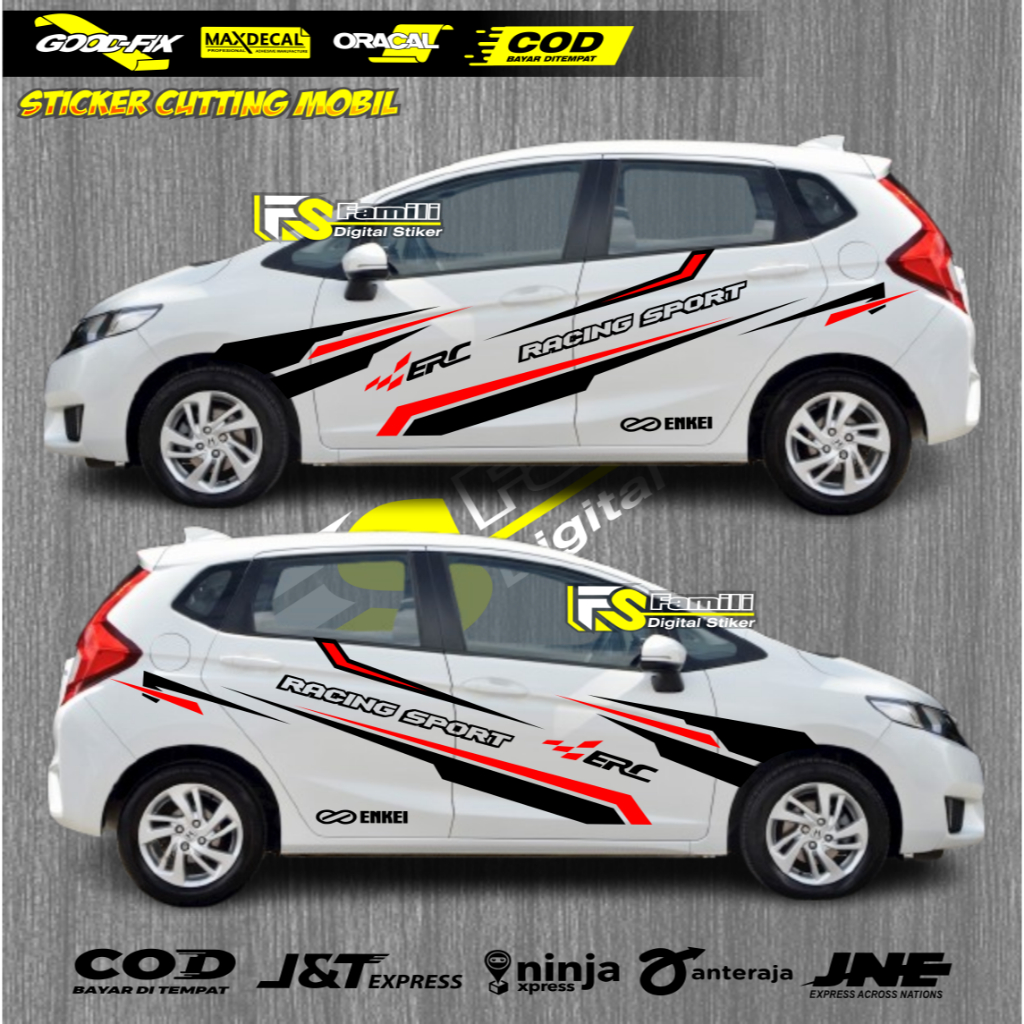 NEW CUTTING STICKER JAZZ. stiker Lis bodi Agya Aya Brio jazz new stiker Lis mobil terlaris