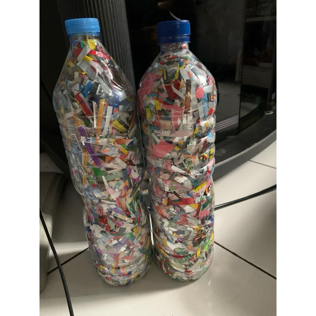 ecobrick ekobrick botol 1,5 liter plastik limbah steril
