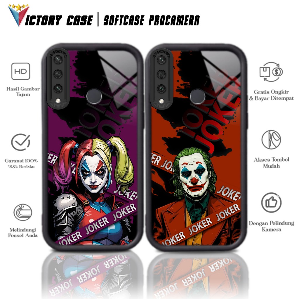 Case Premium Compatible For HUAWEI Y6P 2020 Motif JOKER Casing Softcase Glossy Anti Jamur