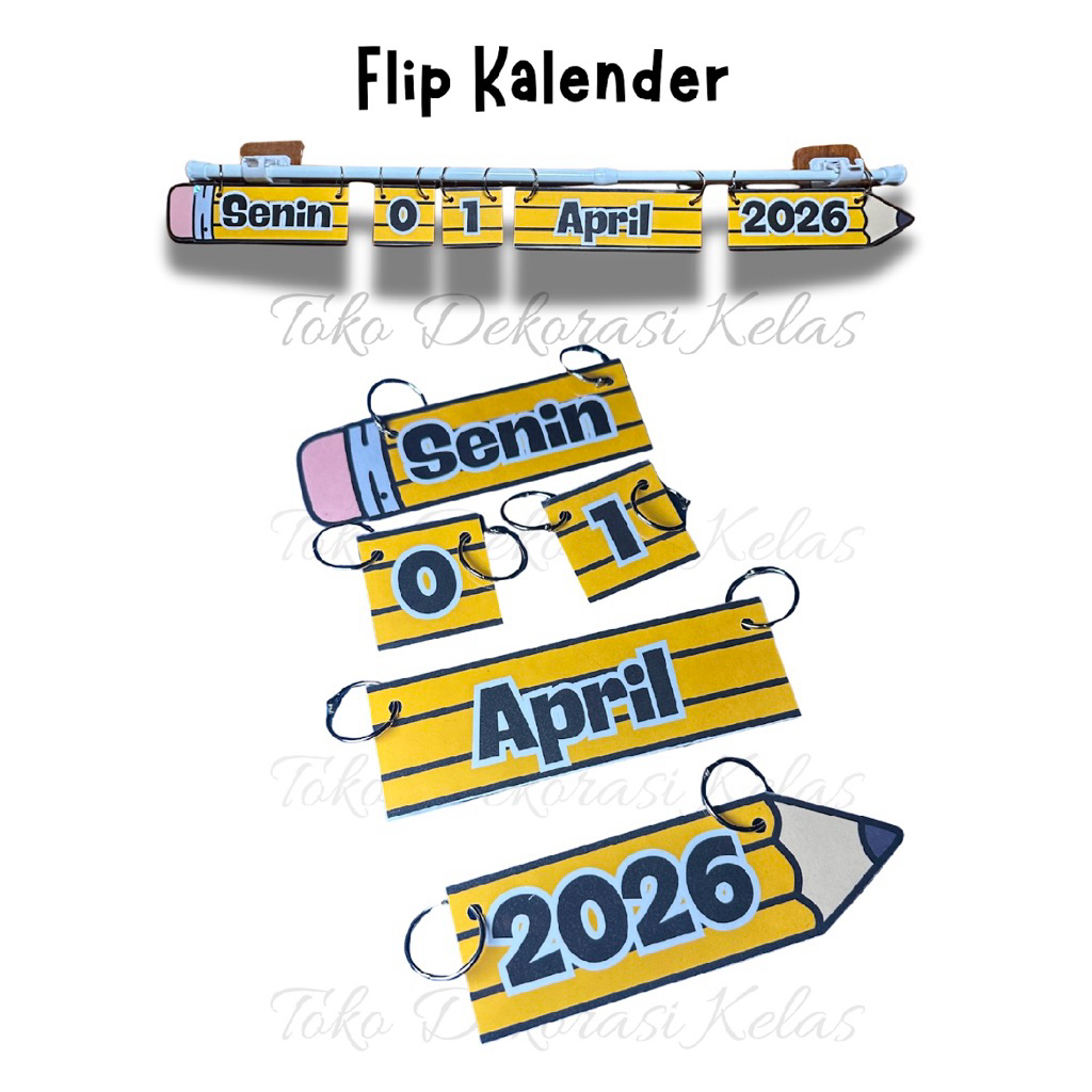 

Flip Kalender | Kalender Gantung Papan Tulis | Kalender Kelas | Ukuran Lebih Besar | DEKORASI KELAS