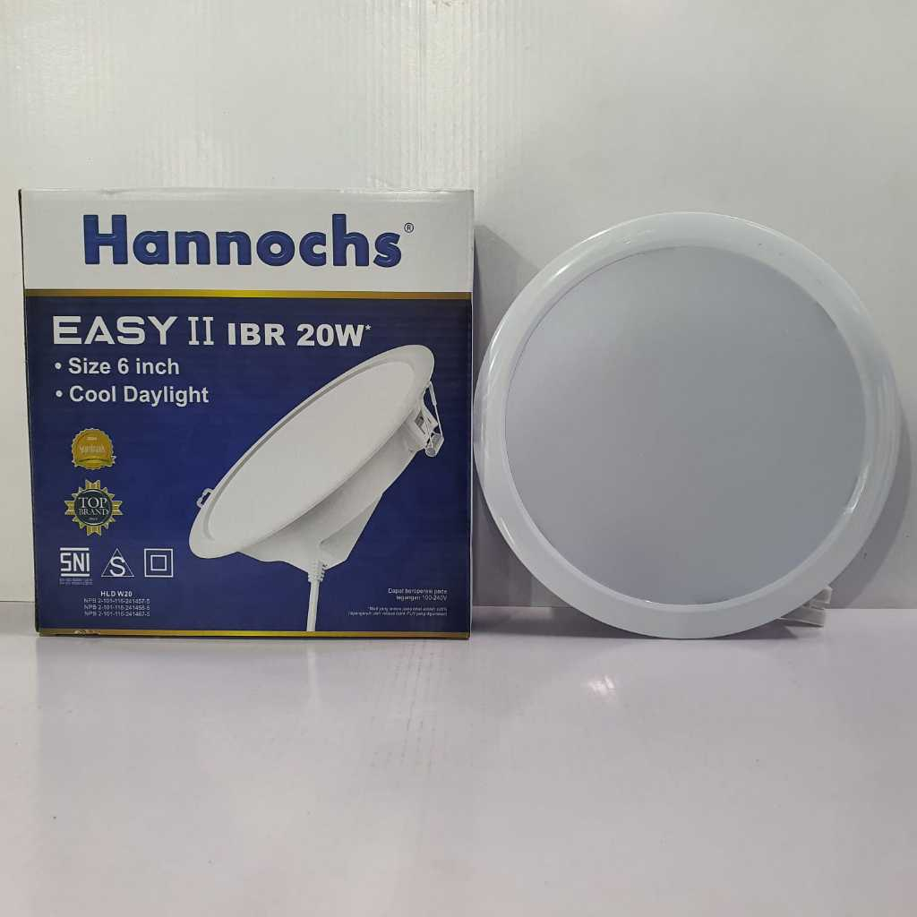 Lampu Downlight Hannochs 20 Watt - Lampu Plafon Tanam Bulat Easy II