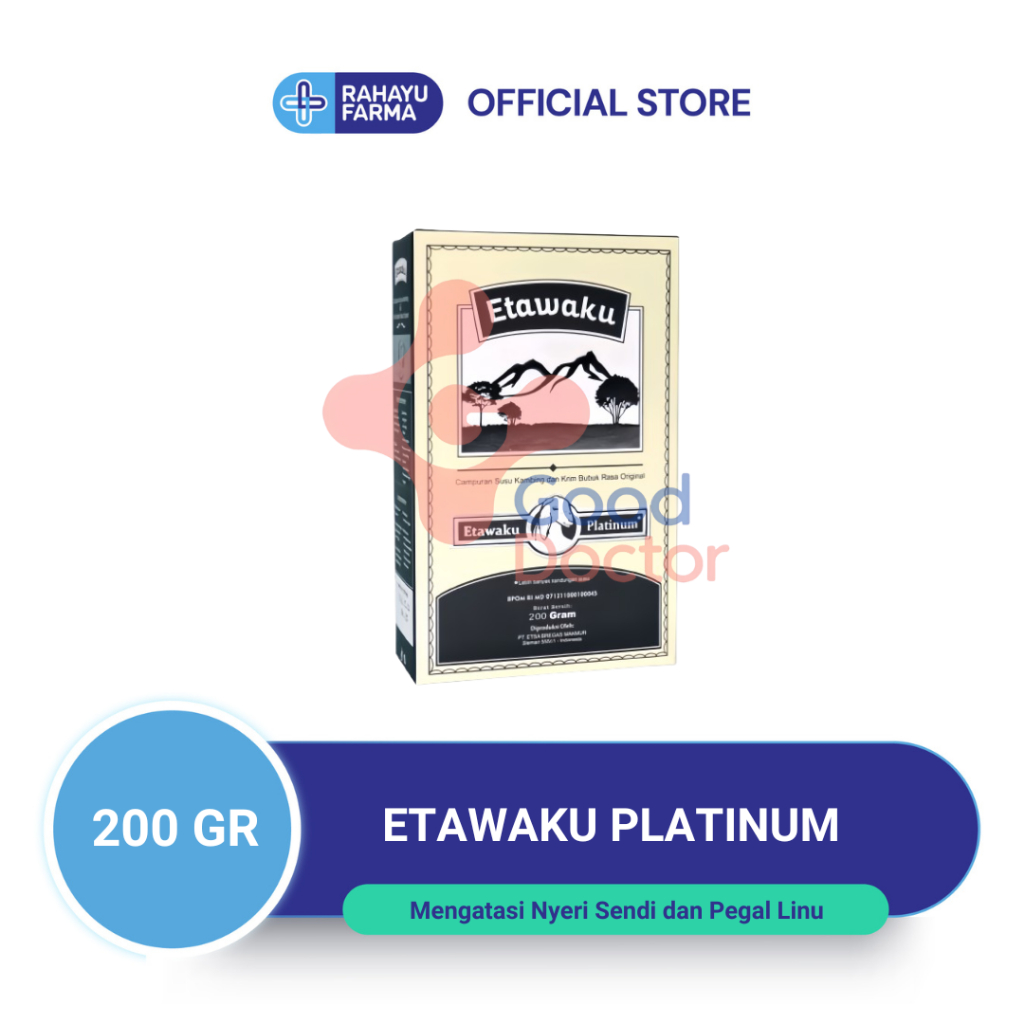 

ETAWAKU PLATINUM 200 GR – Susu kambing etawa premium, tinggi kalsium & protein, baik untuk kesehatan tulang.