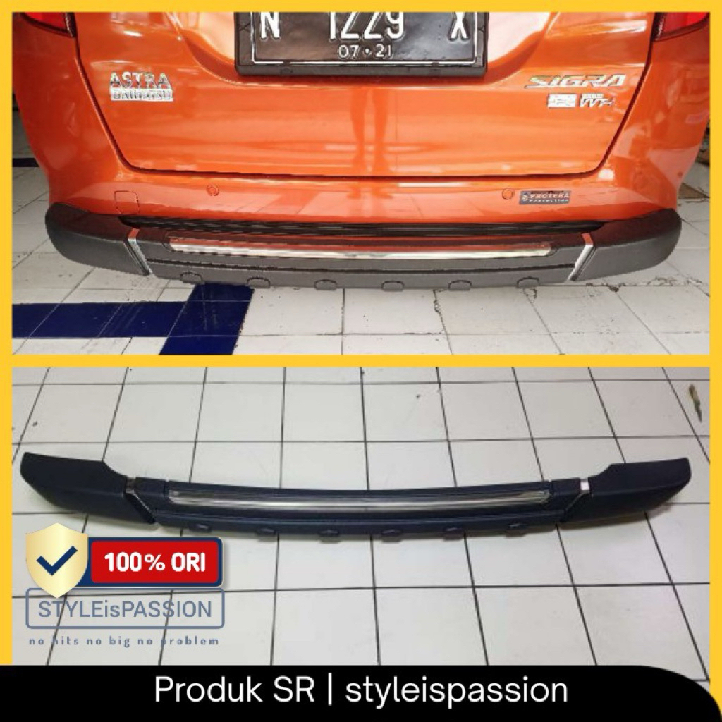 Bumper Plastik Calya Sigra 2023-2025 Lengkap Brecket Besi