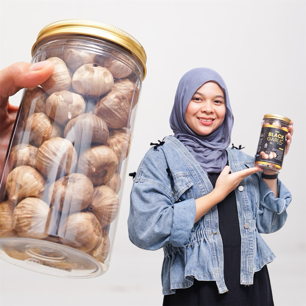 

Annahl Black Garlic 500gr Bawang hitam tunggal Premium Quality Fermented Annahl