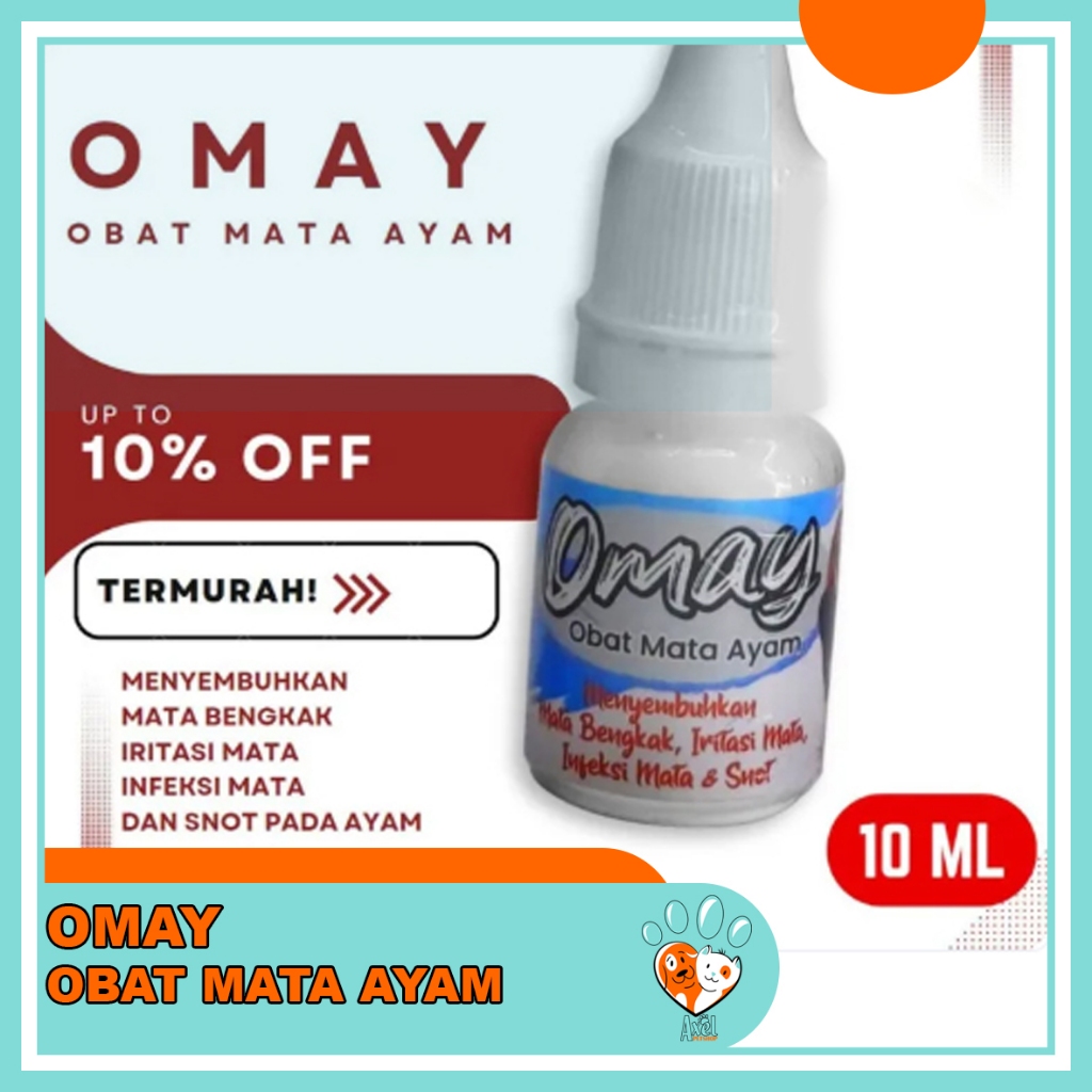 Omay Obat Sakit Mata Ayam 10ml Obat Tetes Mata Ayam Jago Laga Aduan Petarung Jantan Bangkok Ternak B