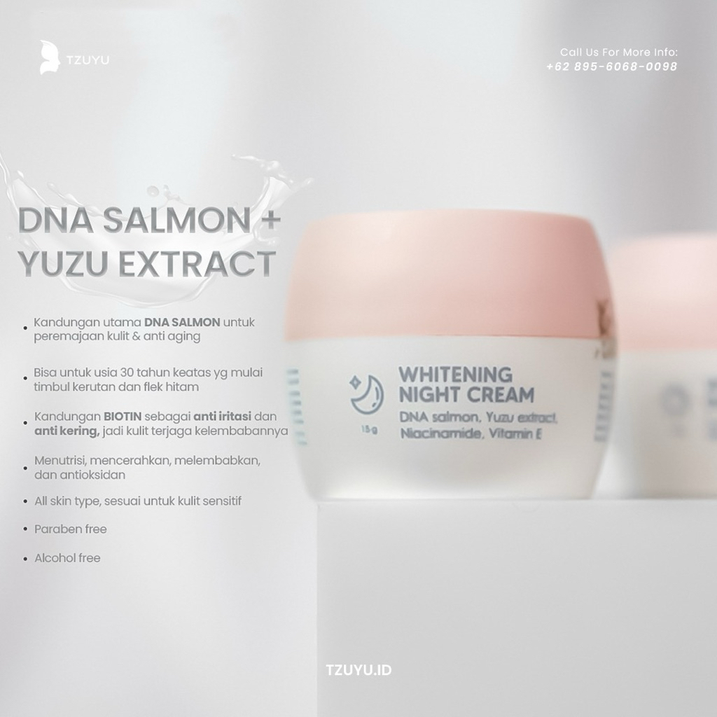 TZUYU SKINCARE - WHITENING DAY CREAM || ORI 100% || BPOM