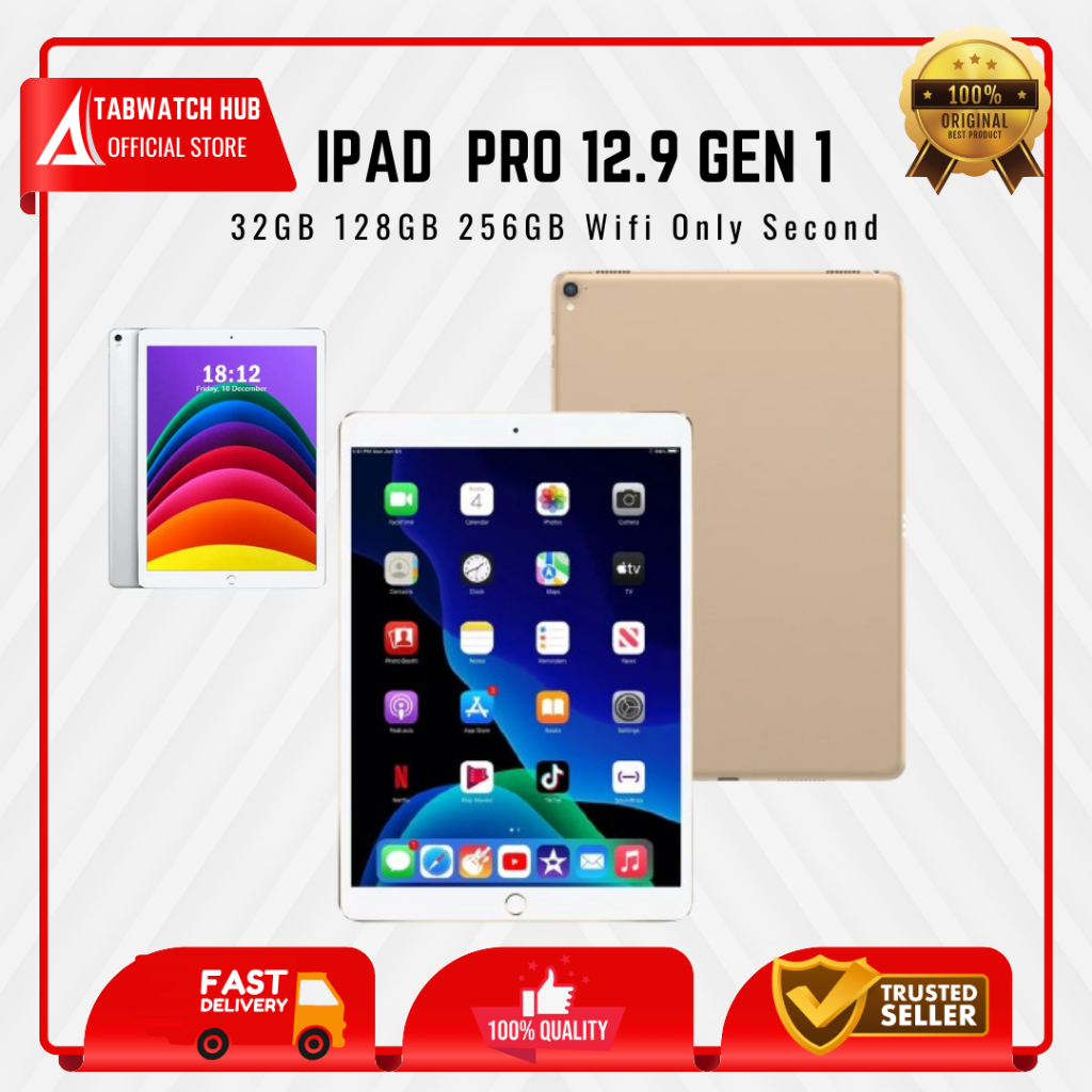 Ipad Pro 12.9 Inch 2016 Gen 1 32GB 128GB 256GB Wifi Only