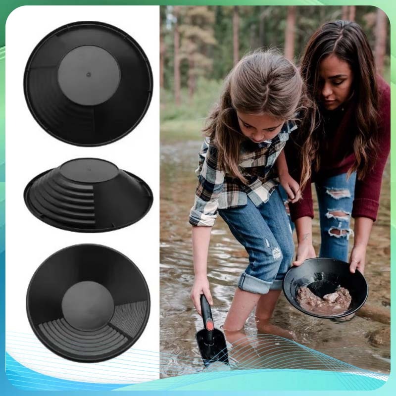Alat Pendulang Emas 38cm Dulang Emas Gold Pan Saringan Emas Peralatan Tambang Gold Mining Pencari Em