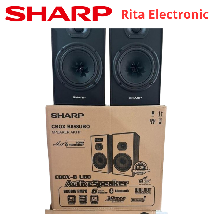 Speaker Aktif Bluetooth 6" Sharp B658UBO X-Bass Sound