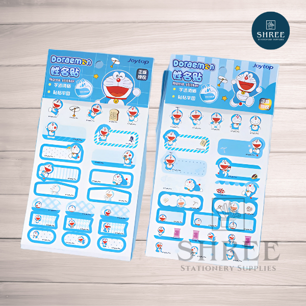 

Joytop Doraemon Name Sticker 111 x 256 mm Paper | Shree Stationery Supplies