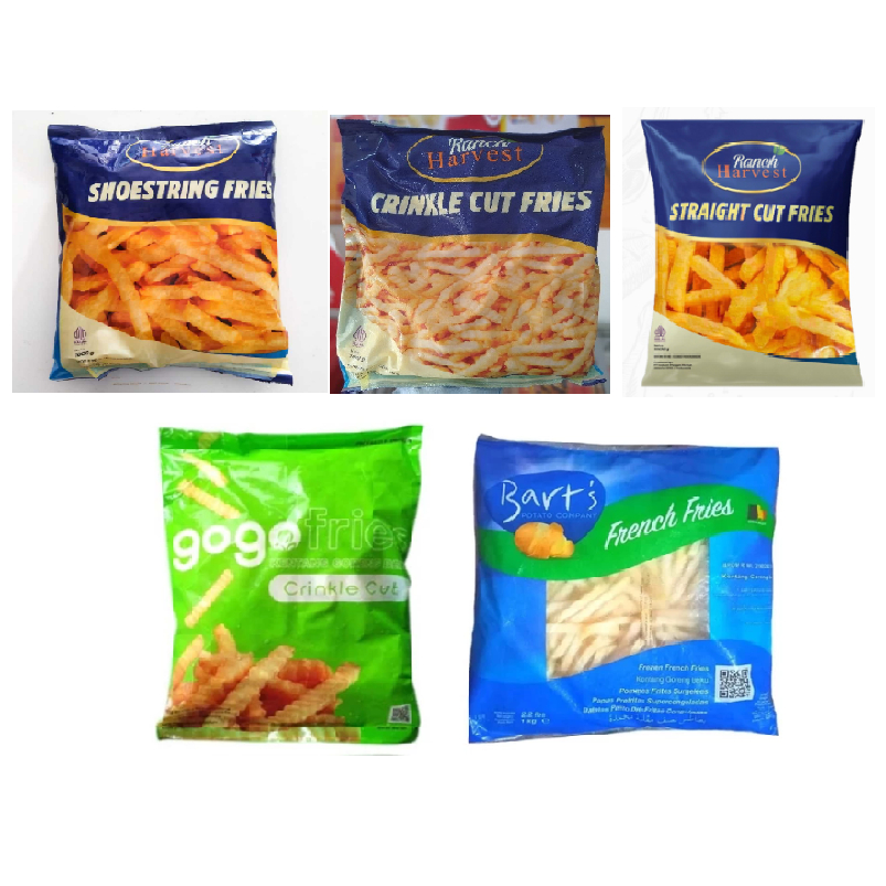

GOGO/ BART'S / HARVEST KENTANG FRENCH FRIES 1kg