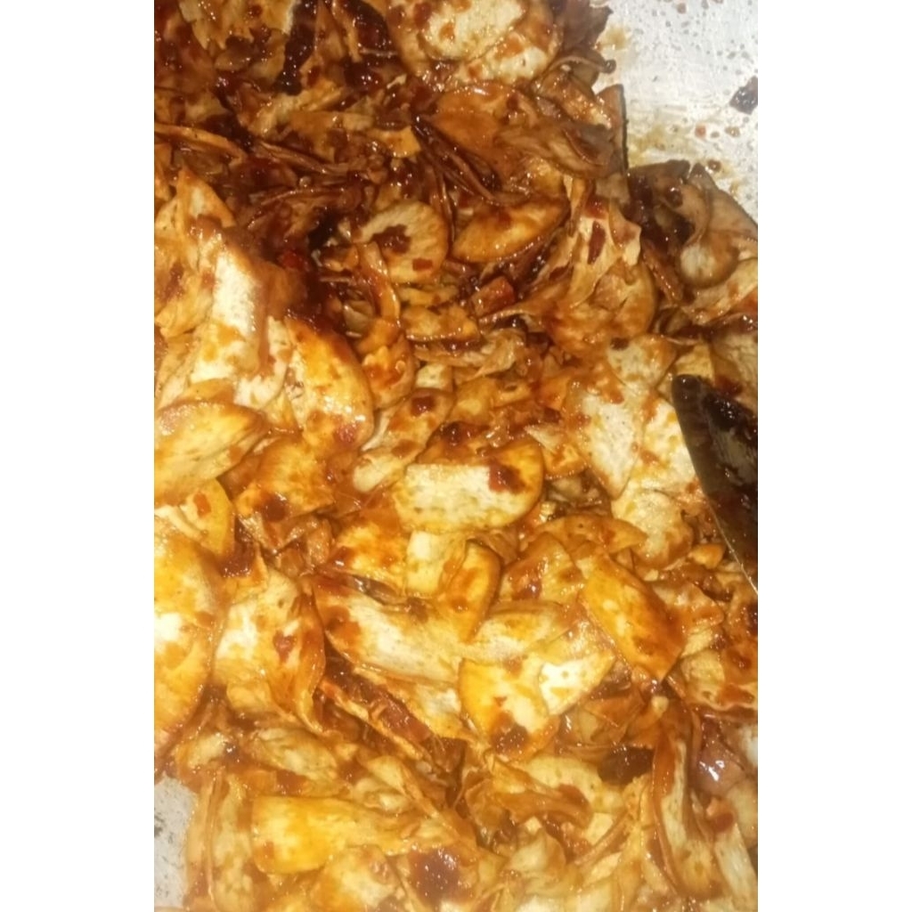 

Camilan Keripik Singkong Pedas Manis