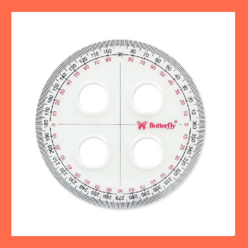

BUTTERFLY Penggaris busur 360 derajat