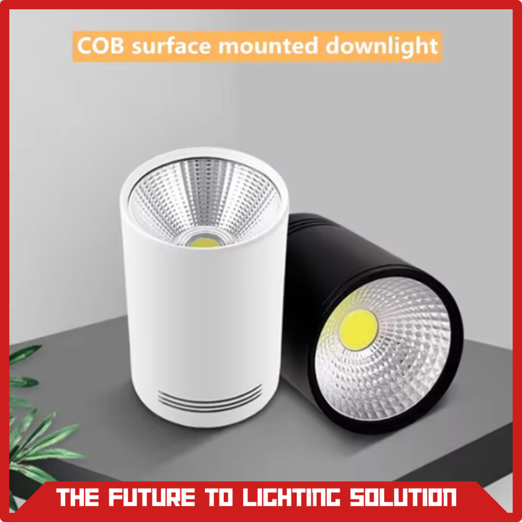 Downlight LED Outbow 10W 20W 10 Watt 20 Watt COB Aluminium / Lampu Downlight Outbow COB LED Hitam Pu